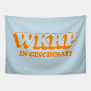 WKRP in Cincinnati Orange v2 Tapestry