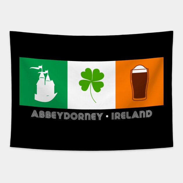 Abbeydorney Ireland, Gaelic - Irish Flag Tapestry by Eire