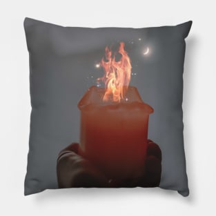 little light becomes fire Pillow