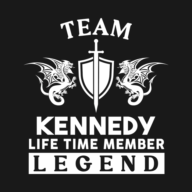 Kennedy Name T Shirt - Kennedy Life Time Member Legend Gift Item Tee by unendurableslemp118