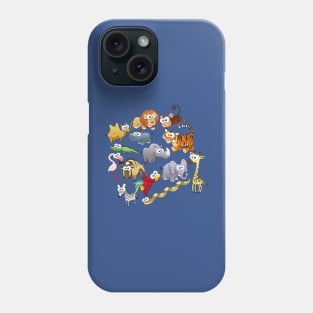 Wild Animal Cartoon Illustration Phone Case