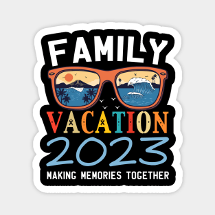 Family Vacation 2023 Beach Matching Summer Vacation 2023 Magnet