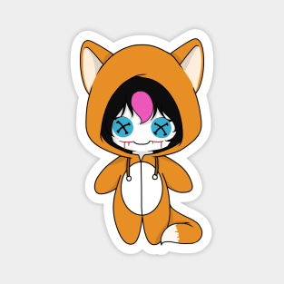 creepypasta nina the killer fox costume doll Magnet