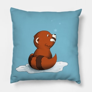 Let it Snow with Red Panda Pillow