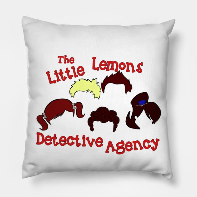 Little Lemons Detective Agenc Pillow by WatchTheSky