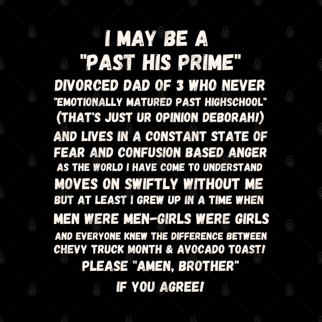 Funny Oddly Specific Divorced Boomer Dad by GrooveGeekPrints