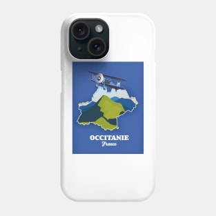 Occitanie France travel map Phone Case