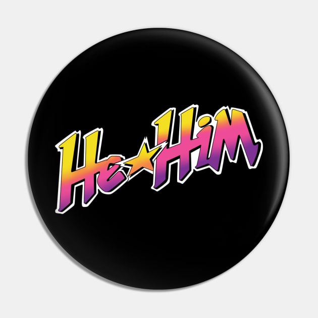 Jem and the Pronouns (He/Him) Pin by Carrion Beast