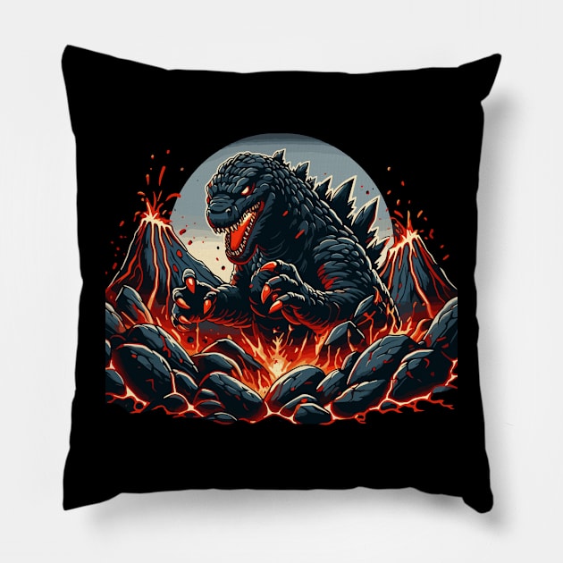 Godzilla Pillow by Rizstor