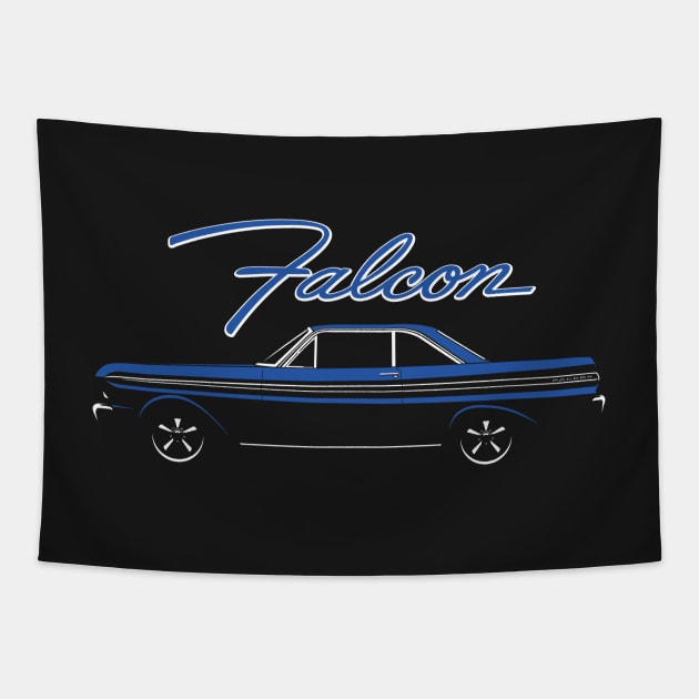 Blue Falcon Tapestry by BriteDesign