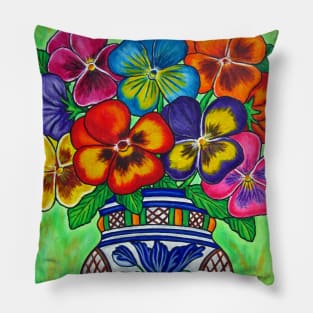 Pansy Parade Pillow