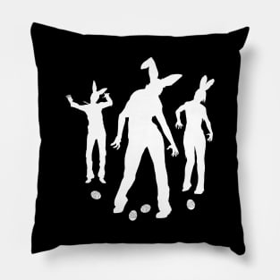 Zombie Happy Easter Egg Hunt Funny Easter Pillow