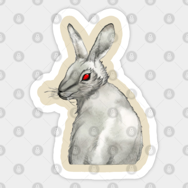Bad Bunny Painting Bad Bunny Sticker Teepublic Uk