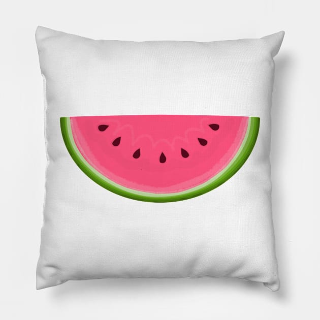 Pink Watermelon Slice Pillow by Prettyinpinks