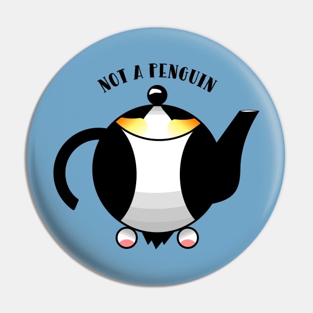 Funny teapot Pin by mailboxdisco