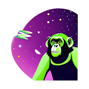 Chimpanzee Astronaut 6 T-Shirt