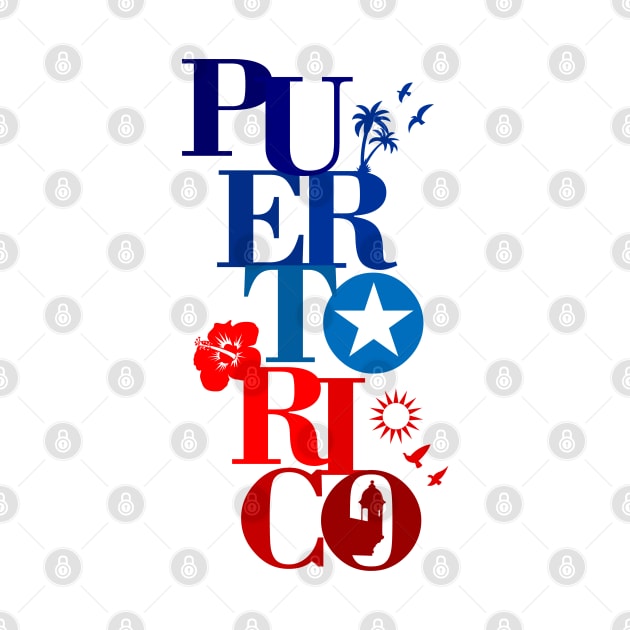 Puerto Rico Flag Colors Boricua Symbols by bydarling