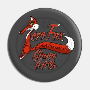 Zero Fox Given Real Ale (grey trim) Pin