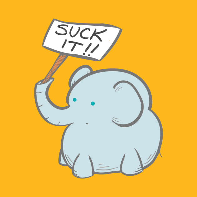 Angry Elephant by Fizgigs