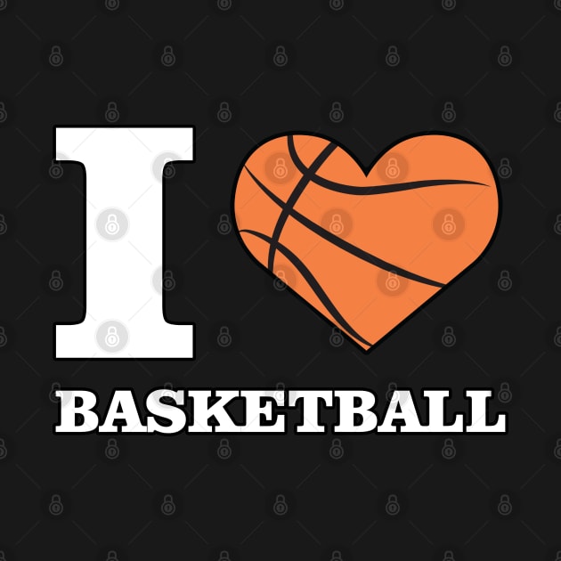 I Love Basketball by DesignWood-Sport