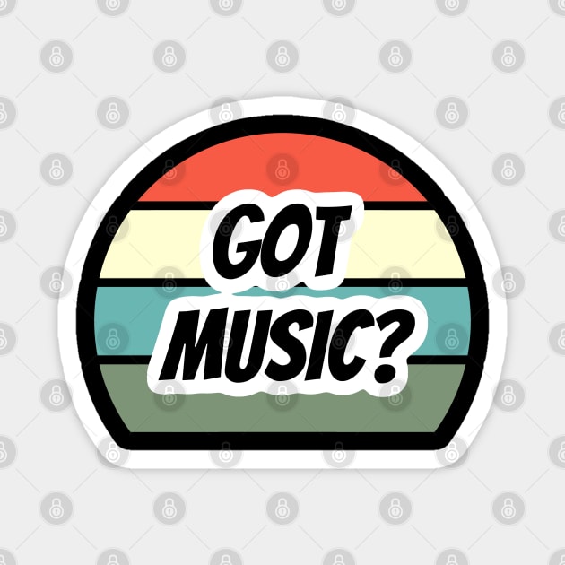 Vintage Band Got Music Magnet by coloringiship