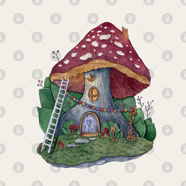 Mushroom House - Cottage - Phone Case