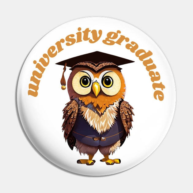 University graduate cartoon owl Pin by Project Charlie