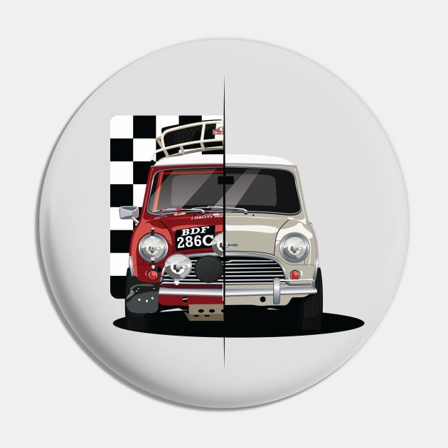 Mini Rallycar Pin by AutomotiveArt