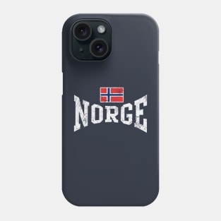 Norge Norway Flag Norwegian Vintage Faded Phone Case