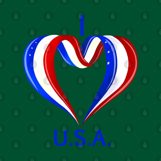 I love U.S.A. AMERICA by Miruna Mares