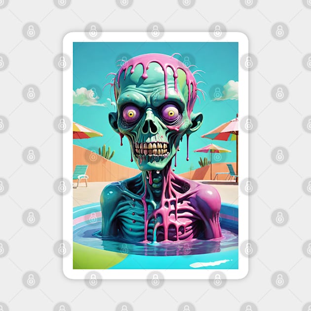 Melting Zombie Magnet by Grave Digs