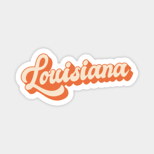 Louisiana Retro Magnet