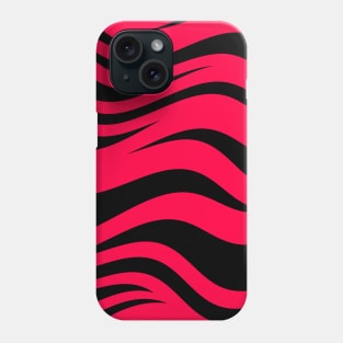 Red Zebra Stripes Phone Case