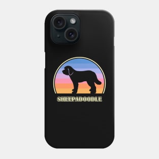 Sheepadoodle Vintage Sunset Dog Phone Case