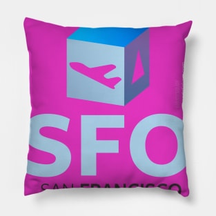 SFO sticker design P Pillow