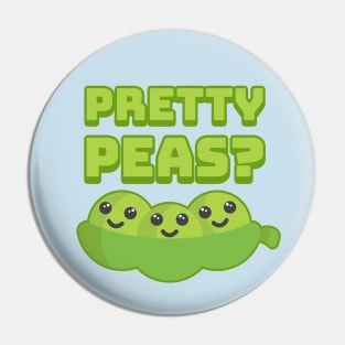 Pretty Peas? Cute and Punny Pea Cartoon Pin