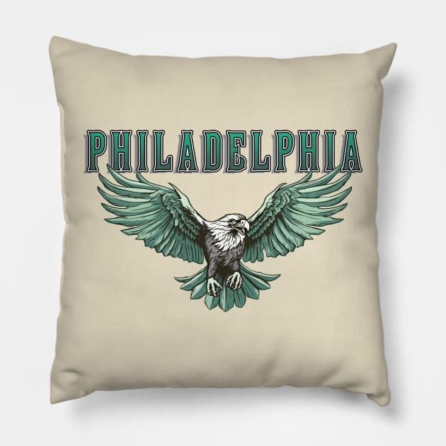 Philadelphia Pride Pillow by lospaber