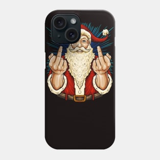 Santa Middle Finger Flip Off | St. Nick Christmas Phone Case