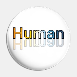 Human (Aroace pride flag) Pin