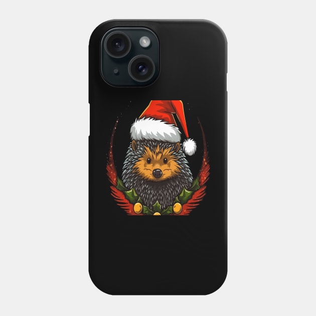 Porcupine Christmas Phone Case by JH Mart