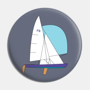 Flying Dutchman Sailboat Pin