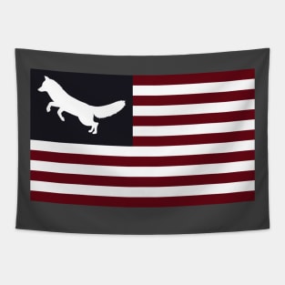 Fox Hunter Flag Tapestry