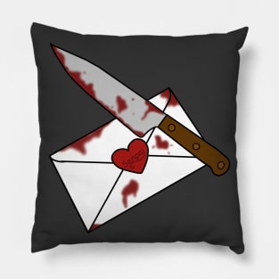 yandere love letter Pillow