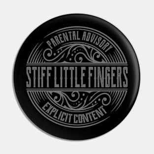 Stiff Little Fingers Vintage Ornament Pin