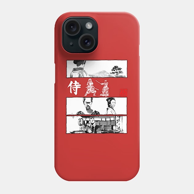 manga samurai Phone Case by pechane