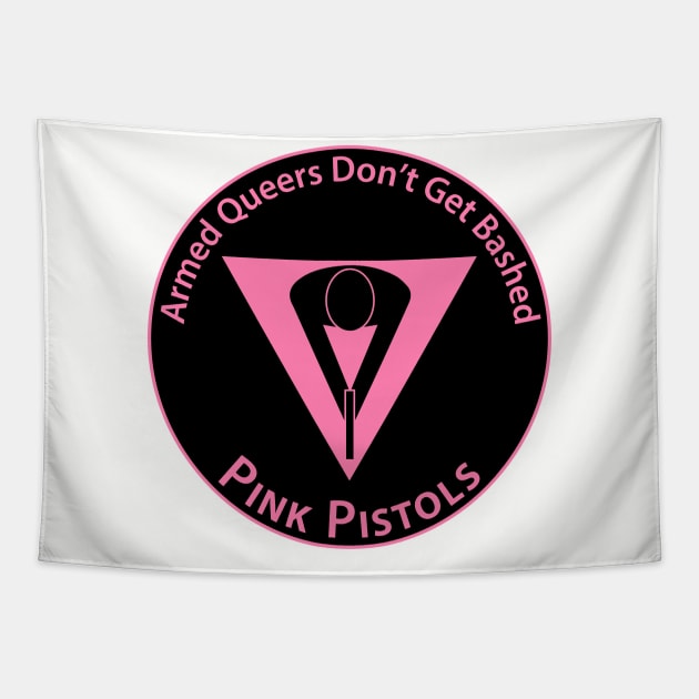 Pink Pistols - Patch Version Tapestry by Operation Blazing Sword