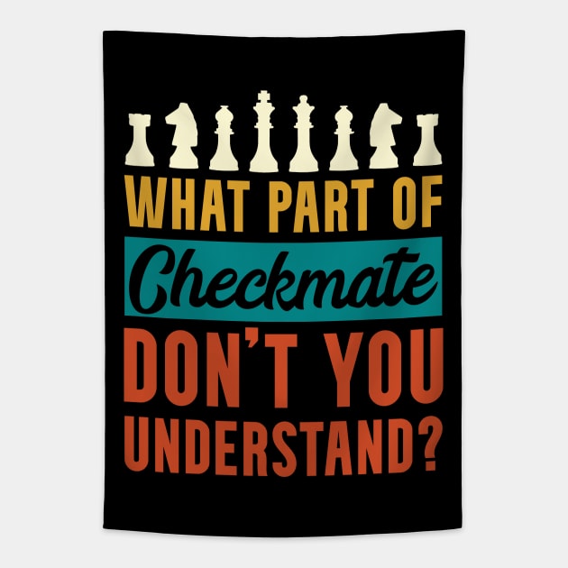 Checkmate Chess Tapestry by Huhnerdieb Apparel