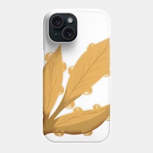 Spiral brown leaf Phone Case