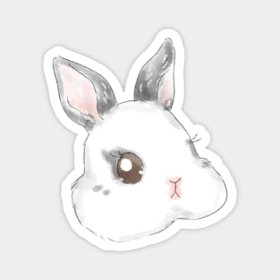 rabbit Netherland Dwarf Hotot Head Magnet