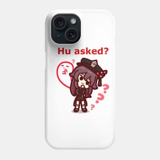 hu tao (who asked?) | (fan-art by smoomaru) Phone Case